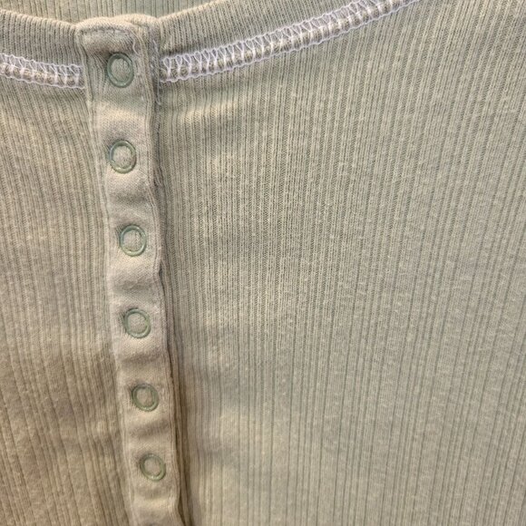 Eddie Bauer Sz XL Women's LS 1/4 Snap Pullover Thermal Under Shirt Blouse - Picture 3 of 8